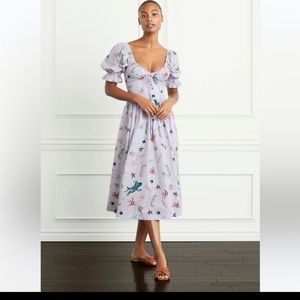 NWT Hill House Ophelia Nap Dress in Sea Creatures Print Size XL
